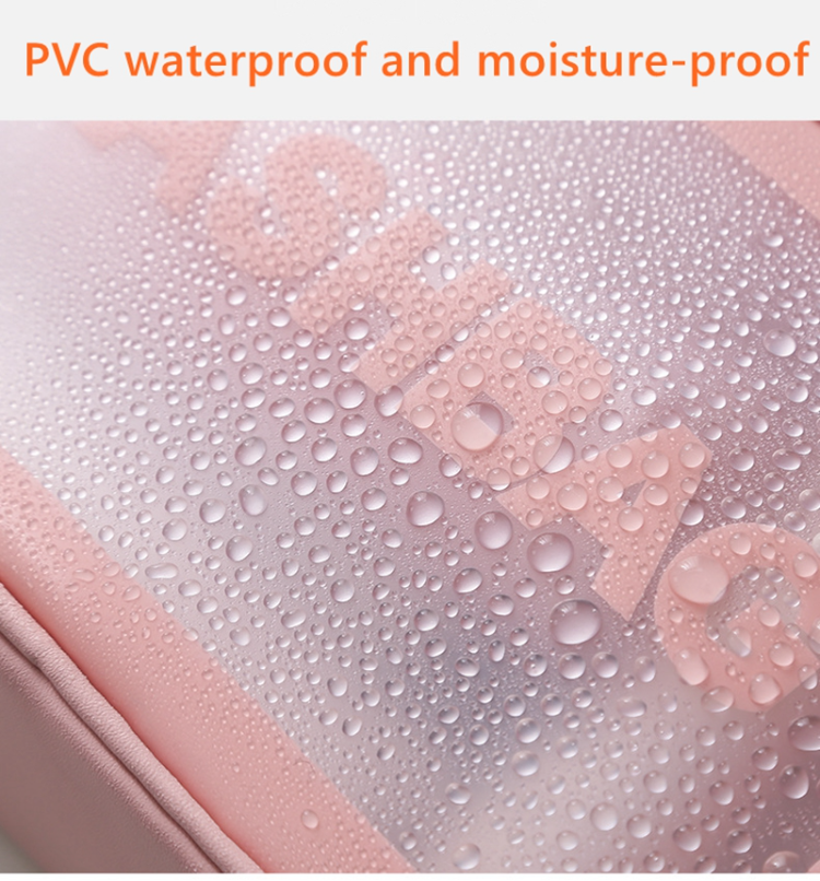 Wholesale Makeup Bags Travel Organizer Makeup Bag Pvc Pu Clear Pouch Bulk  Transparent Pink White Cosmetic