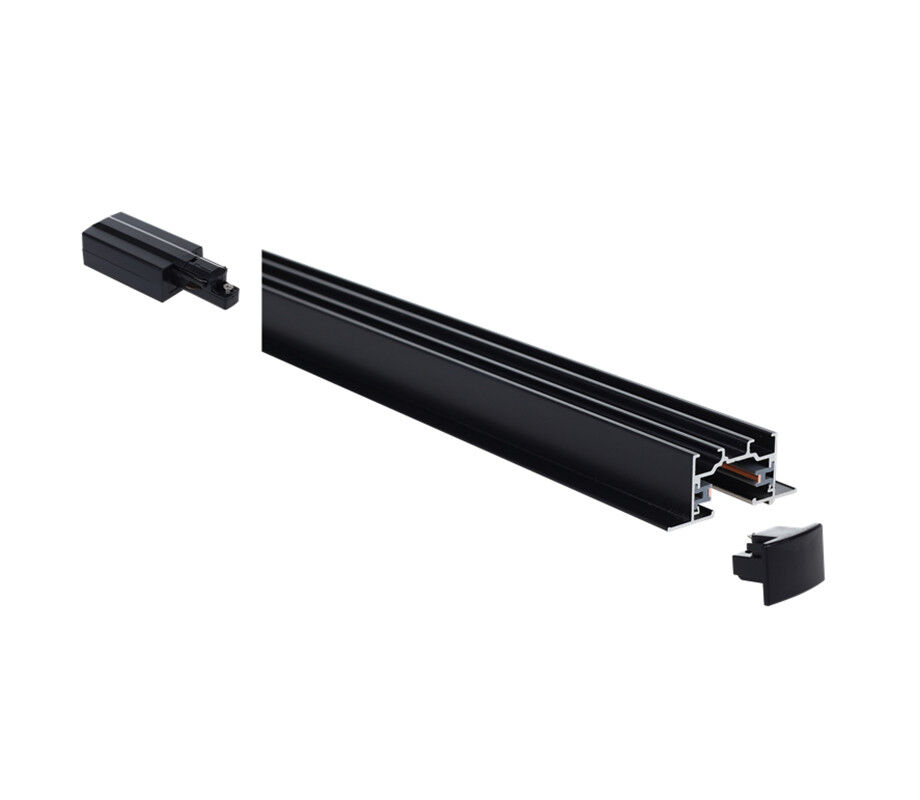 Track Light Rectangular Box Connection 2 Wires Spotlight Lighting System Single Circuit Led Track Rail With ...