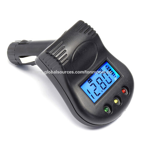 Probador/Analizador de Voltaje de Batería y Alternador de Vehículo con Pantalla LCD para Baterías Automotrices de DC12V