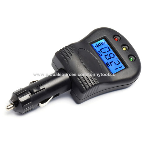 Probador/Analizador de Voltaje de Batería y Alternador de Vehículo con Pantalla LCD para Baterías Automotrices de DC12V