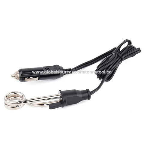 12V/24V Car Drink Heater Auto Electric Immersion Liquid Tea Coffee Water  Heater New Portable Safe 12V Car Immersion Heater