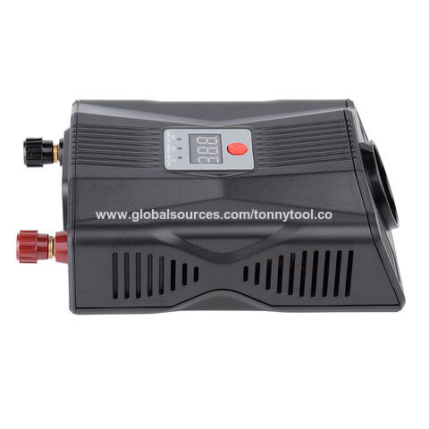 Convertisseur de Puissance de Voiture 200W DC 12V vers Prise CA 220V avec Écran LCD Numérique