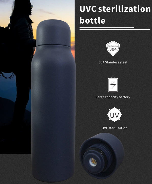 Buy Wholesale China Uvc Led Light Sterilizing Thermos Water Bottle 600ml,uv  Thermo Flask Bottle,hot Water Flask 24 Hours & Thermos Water Bottle 1 Litre  at USD 11