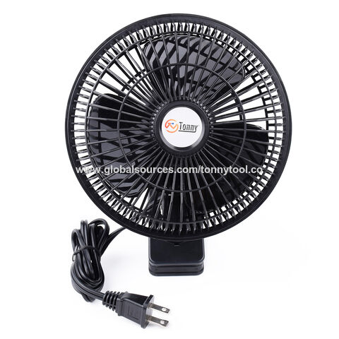TONNY Konvertierbarer 6-Zoll-Tisch- & Mini-Clip-Ventilator, zwei leise Geschwindigkeiten, Tischventilatoren für den Haushalt mit 1,2 m Kabel