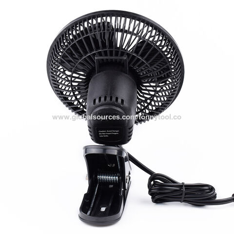 TONNY Konvertierbarer 6-Zoll-Tisch- & Mini-Clip-Ventilator, zwei leise Geschwindigkeiten, Tischventilatoren für den Haushalt mit 1,2 m Kabel