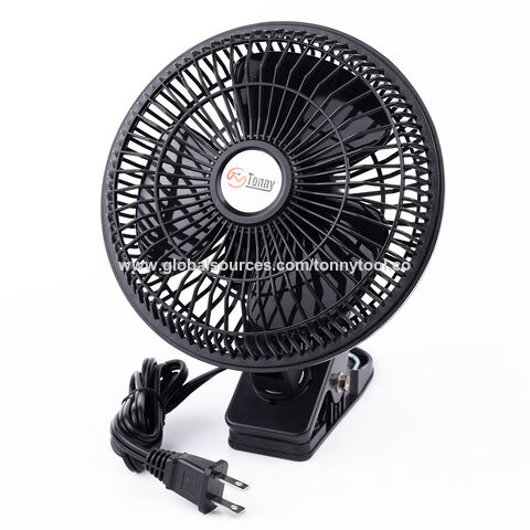 TONNY Konvertierbarer 6-Zoll-Tisch- & Mini-Clip-Ventilator, zwei leise Geschwindigkeiten, Tischventilatoren für den Haushalt mit 1,2 m Kabel