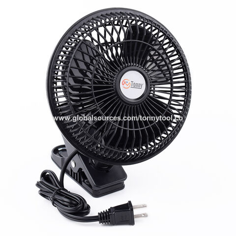 TONNY Konvertierbarer 6-Zoll-Tisch- & Mini-Clip-Ventilator, zwei leise Geschwindigkeiten, Tischventilatoren für den Haushalt mit 1,2 m Kabel