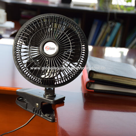 TONNY Konvertierbarer 6-Zoll-Tisch- & Mini-Clip-Ventilator, zwei leise Geschwindigkeiten, Tischventilatoren für den Haushalt mit 1,2 m Kabel