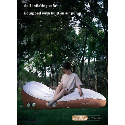 Personalizado viaje playa inflable tumbona aire sofá camas sala de estar moderna muebles cama inflable colchón