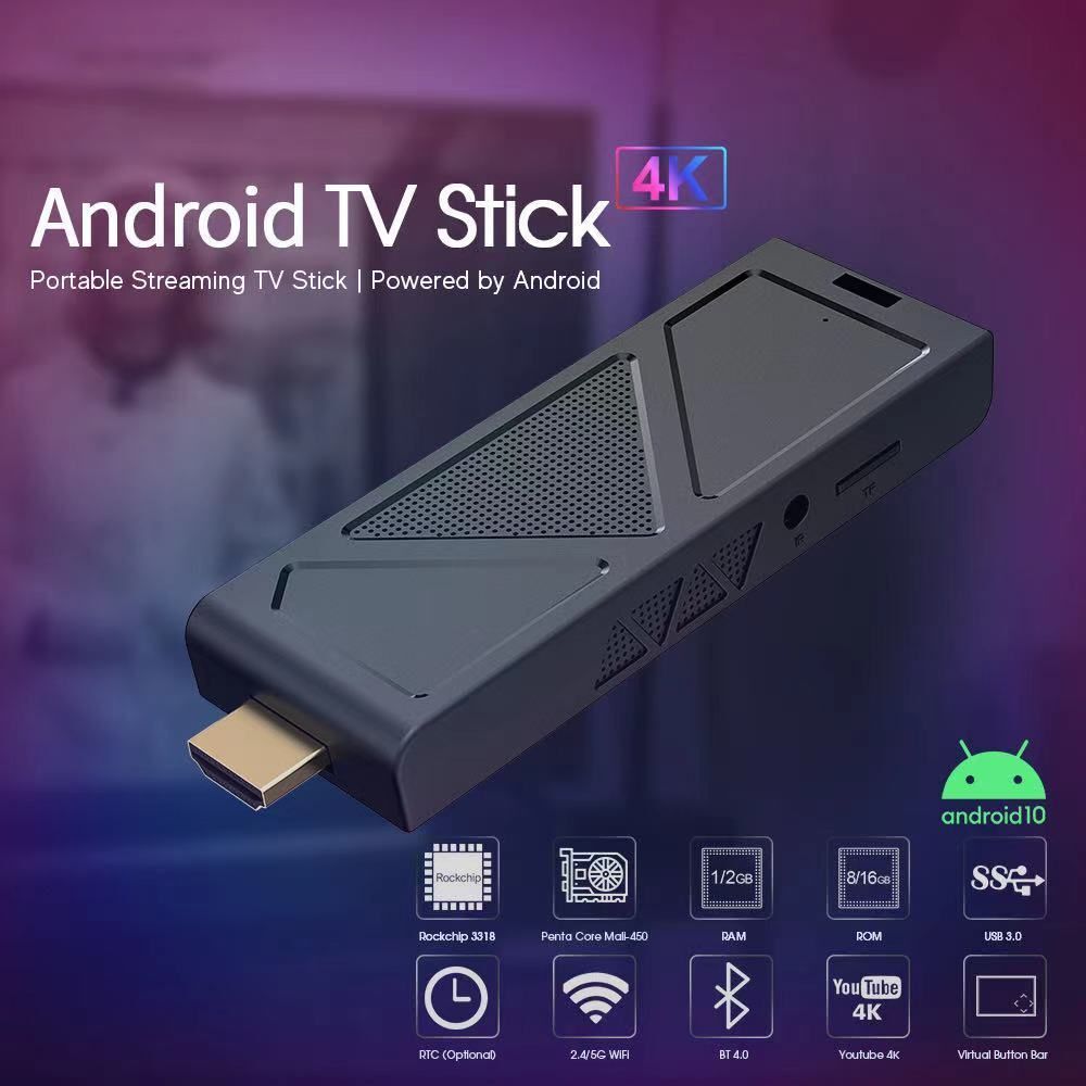 Wholesale Smart Tv Stick Allwinner H618 Android Tv Dongle 2/16g ...