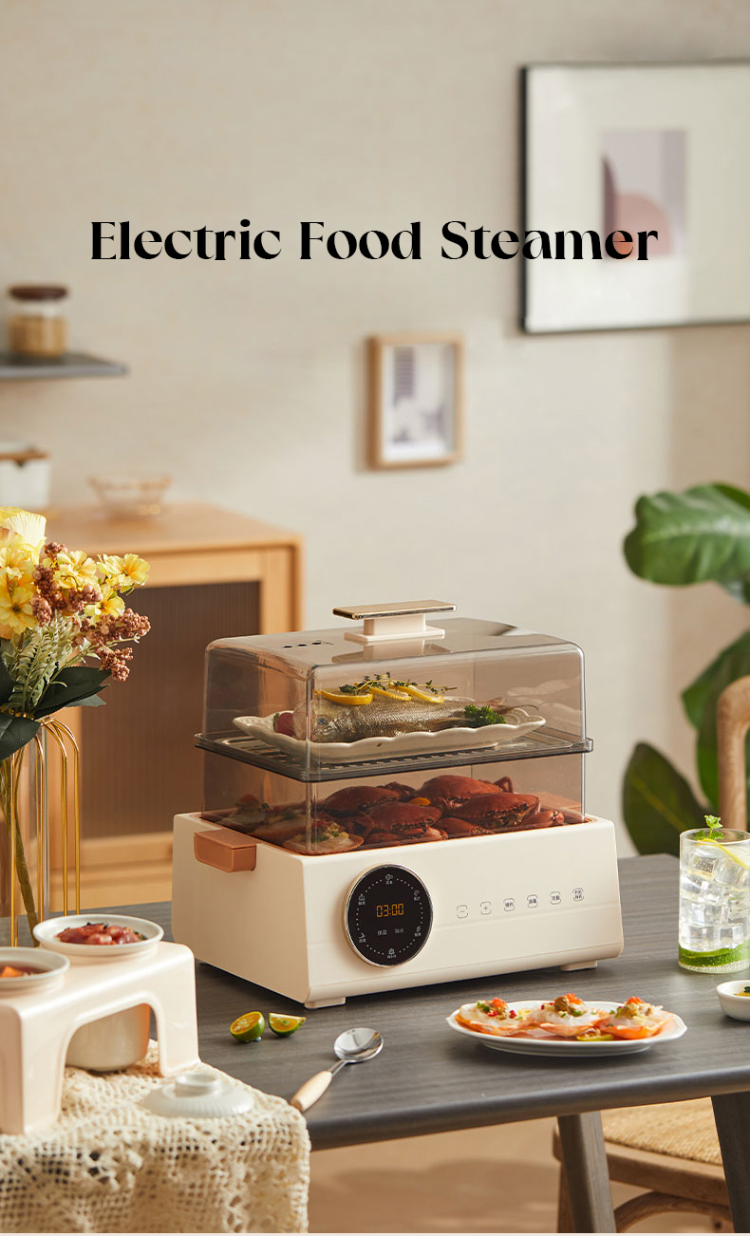 Food Steamer Rice Meat Fish Steaming Temperature Control Food Steamer ...