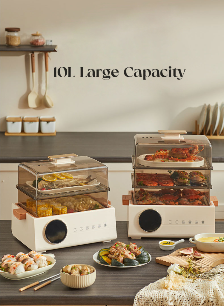 Food Steamer Rice Meat Fish Steaming Temperature Control Food Steamer ...