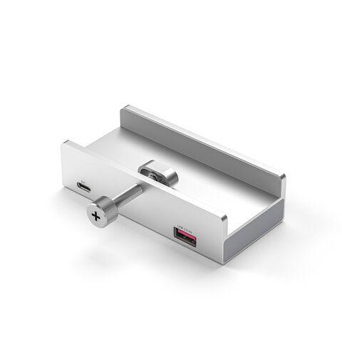 USB A Host-Port zu 4 Ports USB A 3.2 Gen1 HUB, USB C für Stromversorgung, Mini Montage Hub