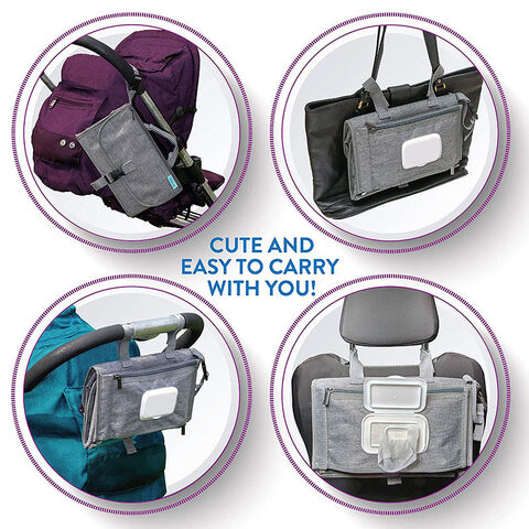 Trocador de fraldas portátil e impermeável personalizado para bebés.  Trocador de fraldas de viagem dobrável e leve.