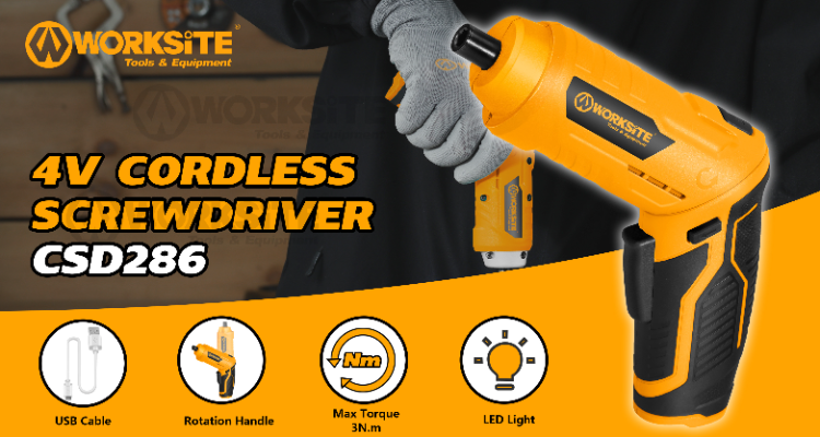 4V Max* Cordless Screwdriver With Led Light