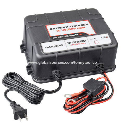 Buy Wholesale China 12v 24v 36v 10a Lithium(lifepo4) Automatic Smart Battery  Charger For Car Motorcycle Lawn Mower Boat & Lithium Battery Charger at USD  37