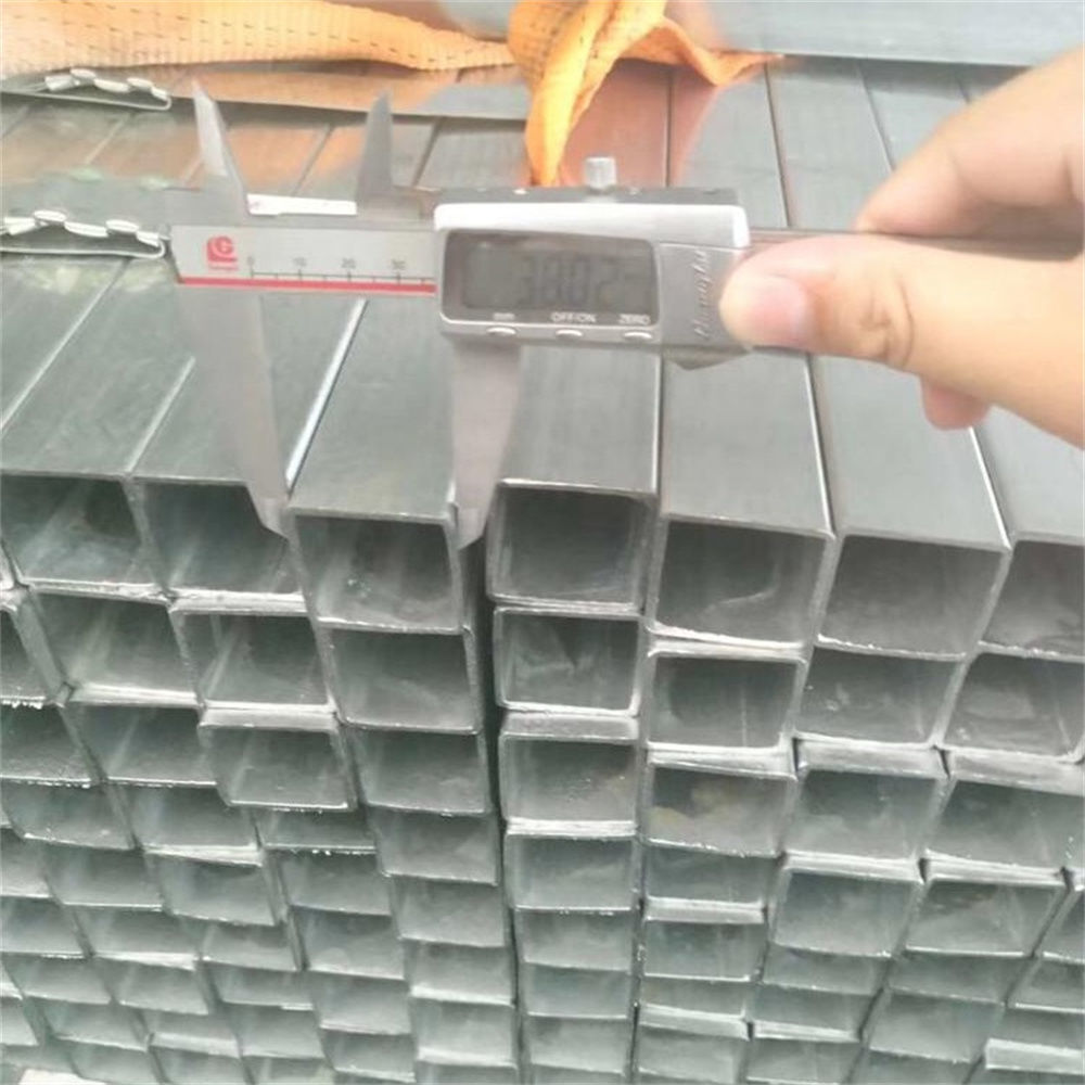 Zinc Coated Pipe Pre Galvanized Hollow Section Square / Rectangular ...