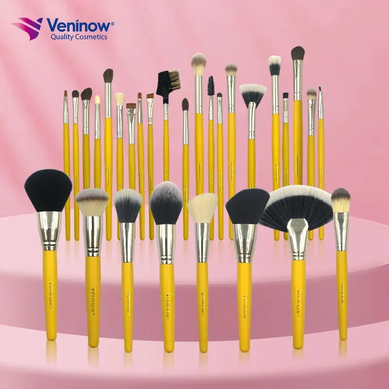 Personalised Pink Makeup Brush Set Diamonte Makeup Brushes Powder