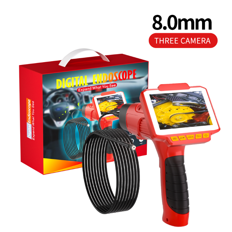 Buy Wholesale China Gun Type 1080p 5.5mm Lens Endoscope Camera With 4.3 Ips  Lcd Inspection Camera With 6 Led 32gb Tf For Car Sewer Inspection &  Handheld Gun Style Flexible Snake Scope