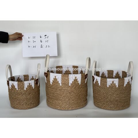 Natural Hand Woven Laundry Baskets