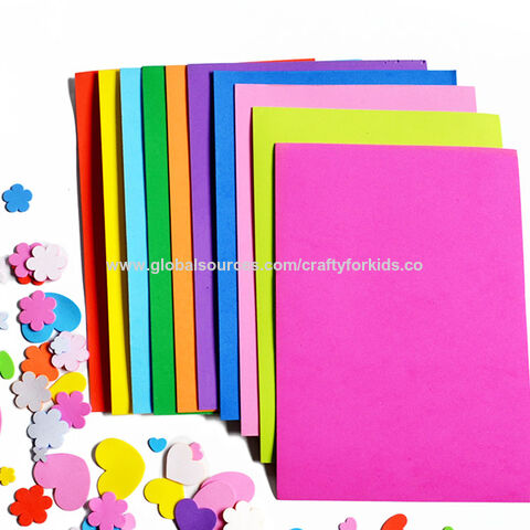 A4 Craft Foam Sheets Colorful Crafting Sponge Paper 2mm Thick Adhesive Foam  Sheets for Children Kids DIY Projects Scrapbooking Handicraft Card Making