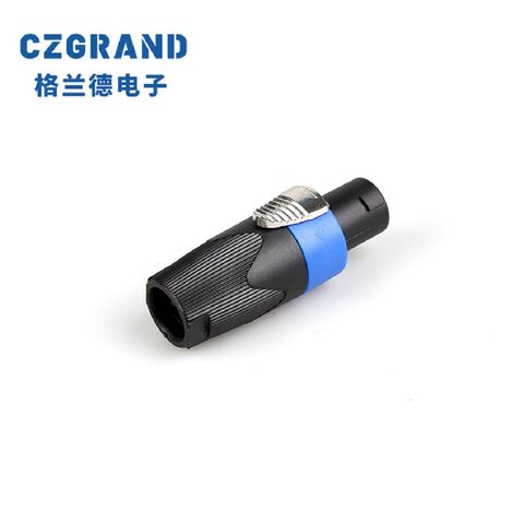 GLD2120 CZGRAND Fiche audio quadricœur plaquée or - Connecteur audio professionnel pour B2B