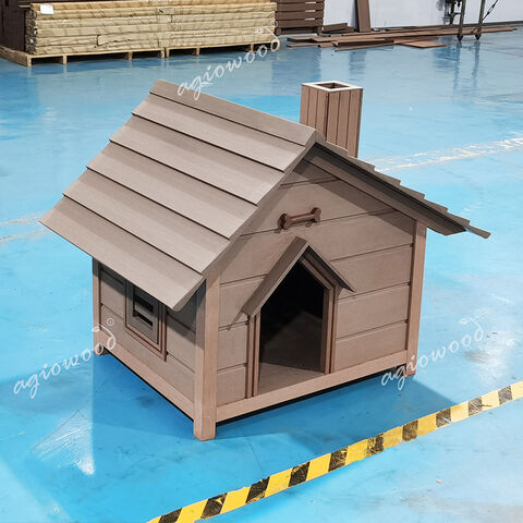 Mini Doghouse Wooden Dog House Mini Dollhouse Accessories Wooden Furniture, Size: 5.20, White