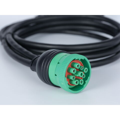 Heavy duty trucks Deutsch J1939 male/female 9 Pin Y Cable With M18 14Pin Cable