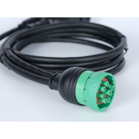 Heavy duty trucks Deutsch J1939 male/female 9 Pin Y Cable With M18 14Pin Cable