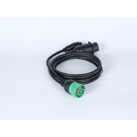 Heavy duty trucks Deutsch J1939 male/female 9 Pin Y Cable With M18 14Pin Cable