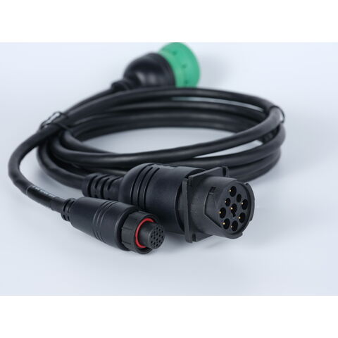 Heavy duty trucks Deutsch J1939 male/female 9 Pin Y Cable With M18 14Pin Cable