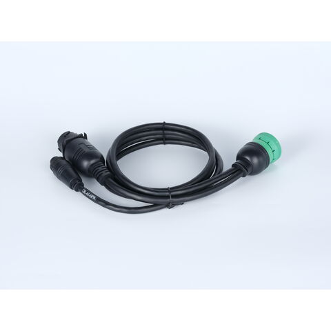 Heavy duty trucks Deutsch J1939 male/female 9 Pin Y Cable With M18 14Pin Cable