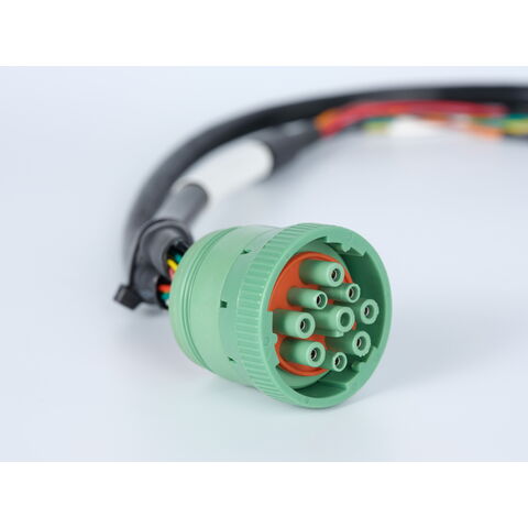 Green Type 2 Deutsch J1939 9 Pin Splitter Y Cable To molex Custom Wire Harness auto connector for wiring harness suppliers