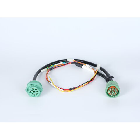 Green Type 2 Deutsch J1939 9 Pin Splitter Y Cable To molex Custom Wire Harness auto connector for wiring harness suppliers
