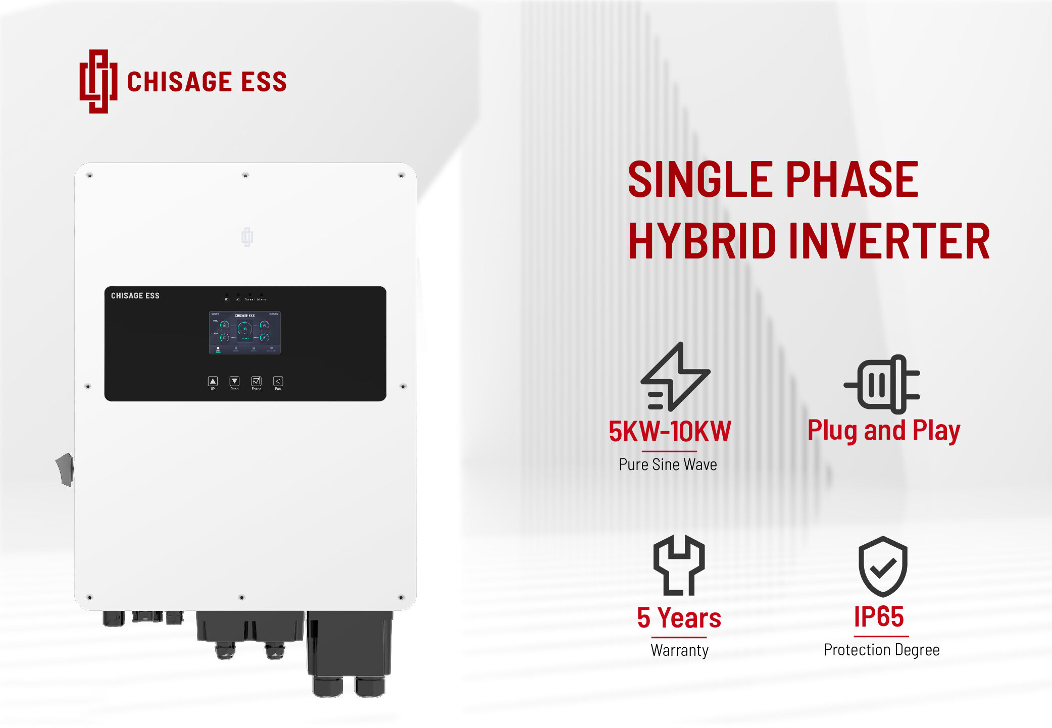 Buy Wholesale China 48v Hybrid Solar Inverter 5kw 6kw 8kw 10kw Single ...