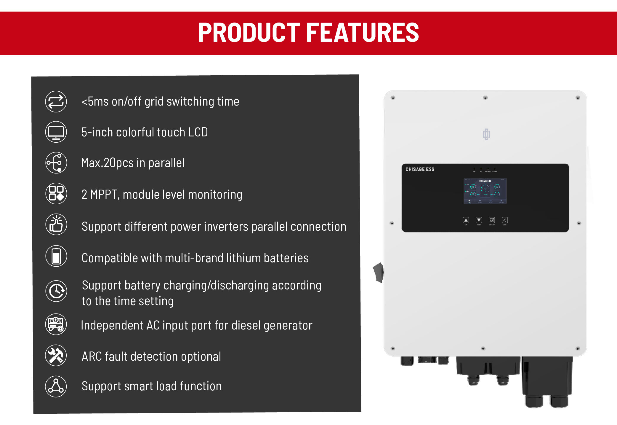 Buy Wholesale China Pure Sine Wave Inverter Dc To Ac Solar Hybrid ...