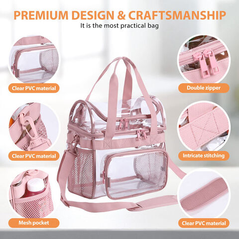 Buy Wholesale China Clear Lunch Bags For Work 24-can Large Transparent Lunch  Bag Stadium Approved Clear Lunch Tote Bag For Women Men & Clear Lunch Bag  at USD 3.5