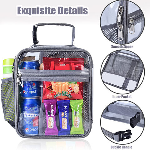 Buy Wholesale China Stadium Approved Clear Lunch Bag Multi-purpose Portable  Lunch Bag Clear Lunch Tote Box For Men Adults Women & Clear Lunch Box at  USD 2.9