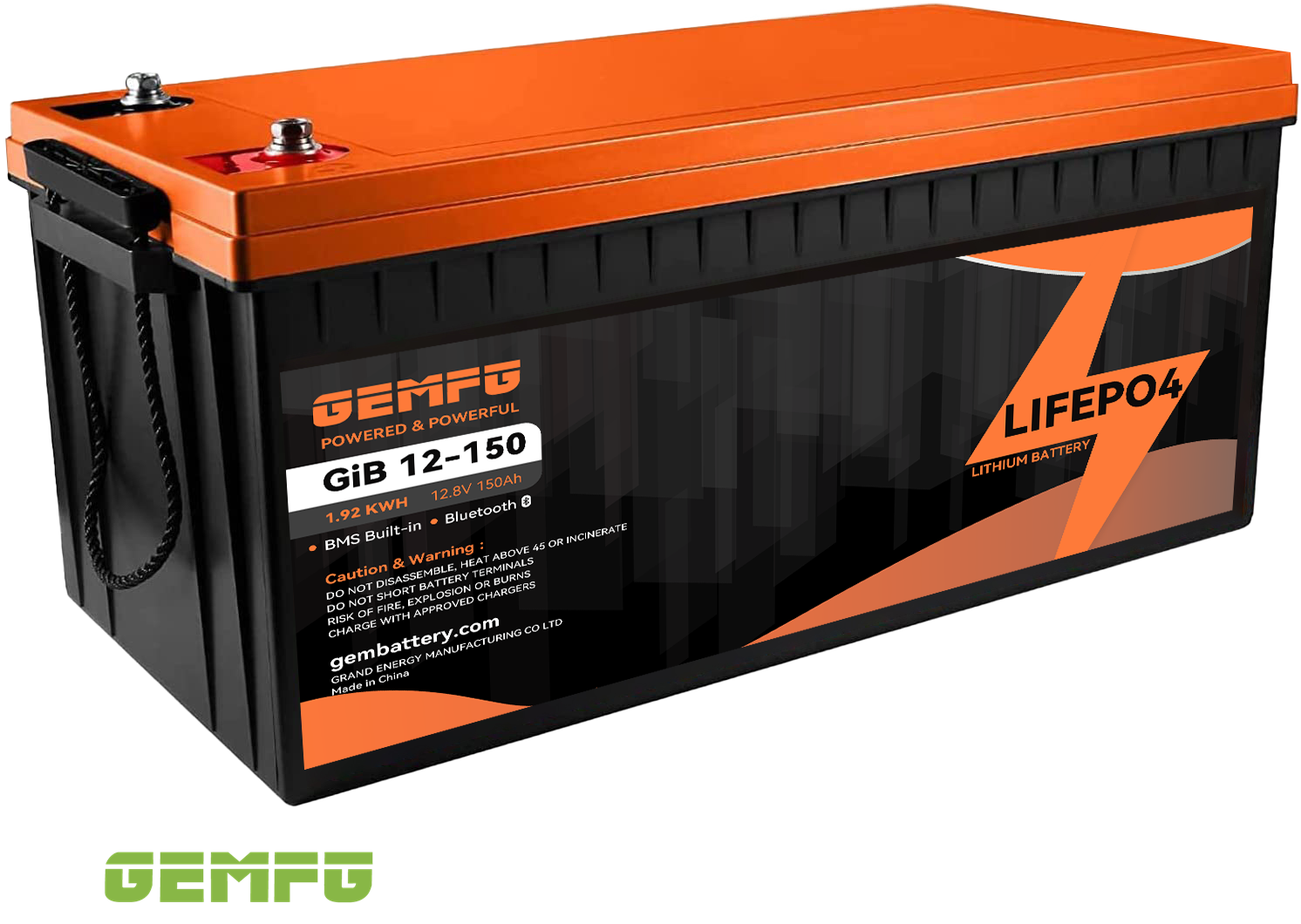 24V 230ah LiFePO4 Battery Built-in 150A BMS with Bluetooth ship