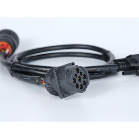 J1939 Male To Female 9 Pin Deutsch Round Connector Db15 Male Cable 1939 9 Pin Y Cable Truck Wiring Harness