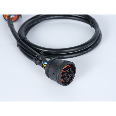 J1939 Male To Female 9 Pin Deutsch Round Connector Db15 Male Cable 1939 9 Pin Y Cable Truck Wiring Harness