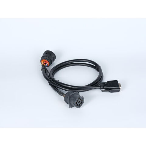 Heavy Duty Truck Deutsch j1939 male 9pin to Db15 9pin OBD2 connector extend wire harness diagnostic cable Truck Wiring Harness