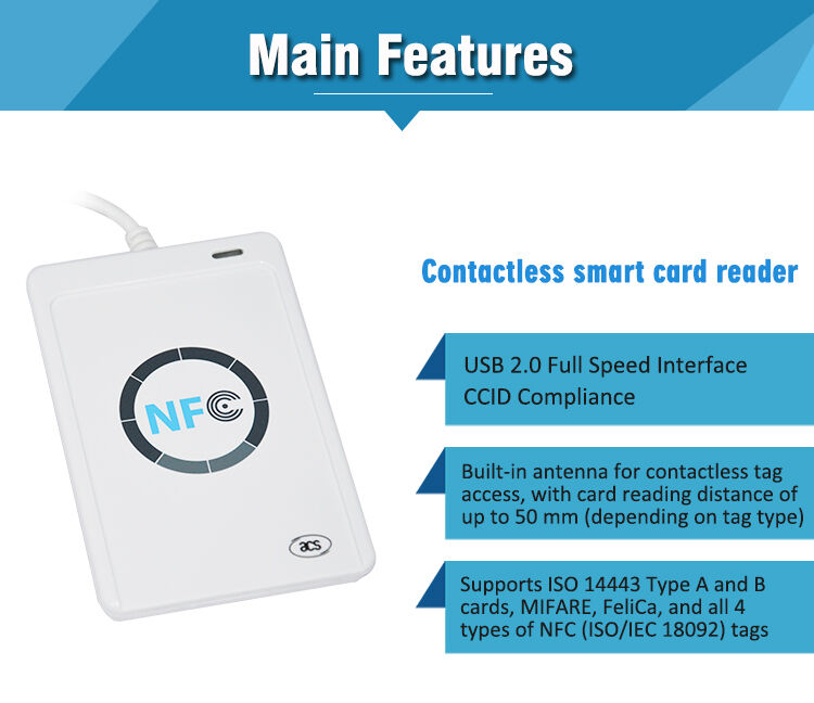 Usb Interface Acr122u-a9 Nfc Reader Writer Supports Iso18092 And ...