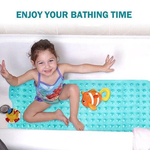 Non Slip Bath Tub Mat Anti-Bacterial Extra Large Shower Safety Pad Kitchen  Pool