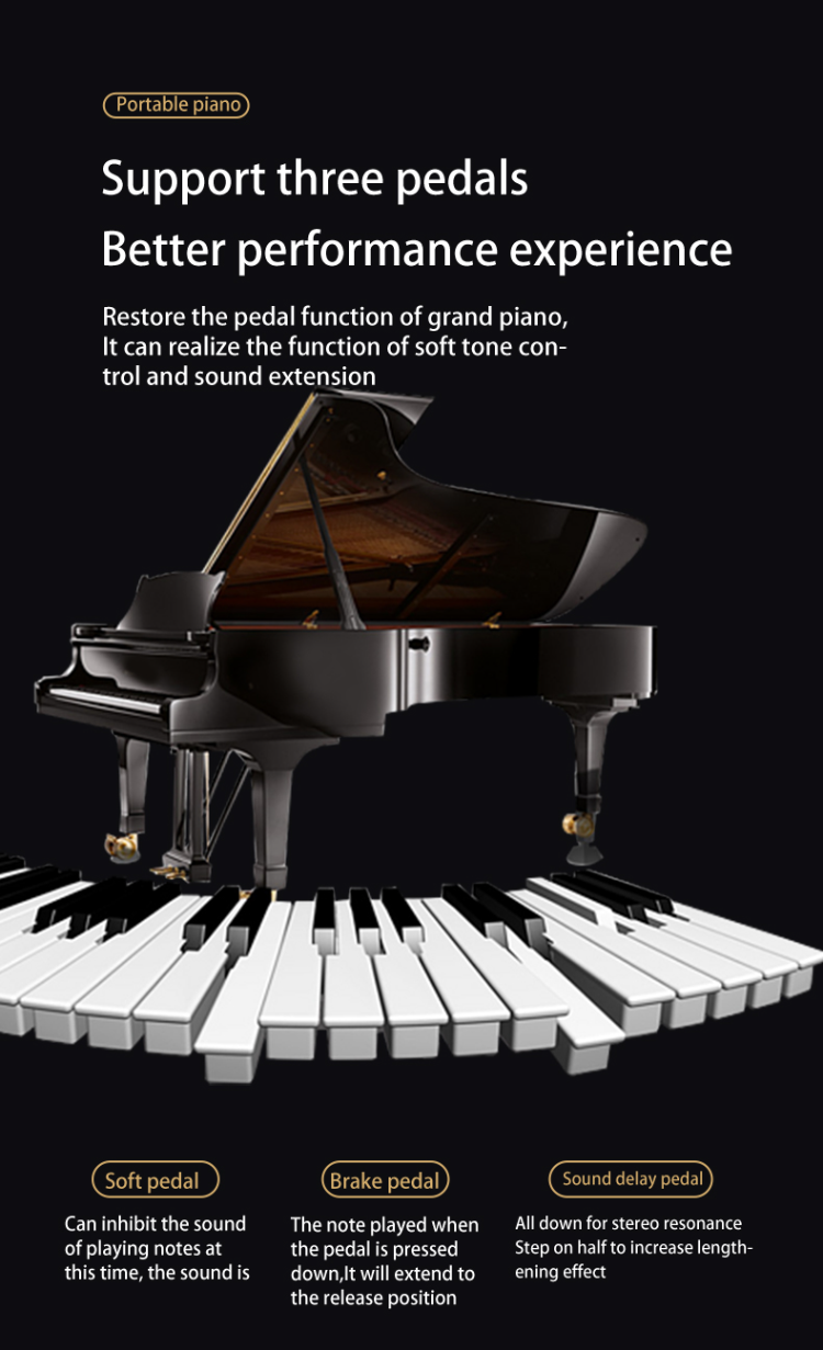 Professional Keyboard Electronic Organ 88 Key Piano Keyboard With 128 ...