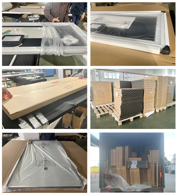 2023 Factory Hotel Large Rectangle Touch Screen Backlit Smart Led Light