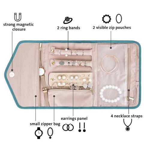 BAGSMART Women Jewelry Storage Hot-selling Roll Foldable Portable