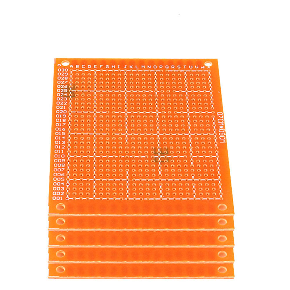 5PCS Universal PCB Board 7x9 Diy Prototype Paper Printed Circuit Board  Panel 70x90mm Single Side Electronic Soldering Board