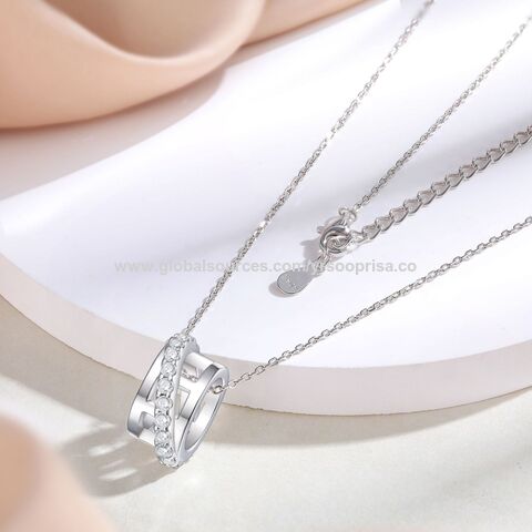 Buy Wholesale China New Fashion Jewelry Chain Necklace 925 Sterling  Zirconia Jewelry Pendant Necklace & Necklace at USD 18.6