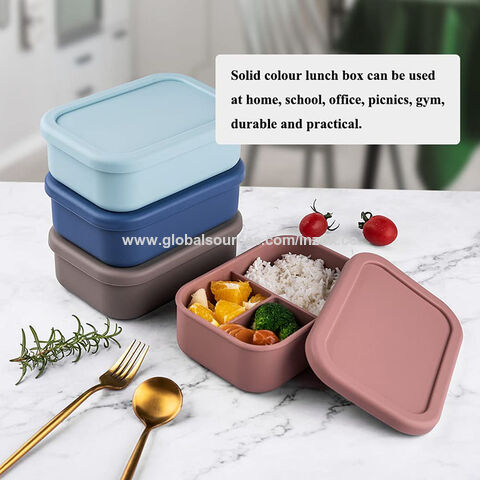 La mejor elección de la escuela 3 Caja de plástico termo Almuerzo